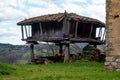Typical Asturian construction horreo. Spain Royalty Free Stock Photo