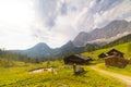 Traditional Austrian mountain village close to Hoher Dachstein, Neustattalm, Austria