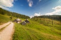 Traditional Austrian mountain village close to Hoher Dachstein, Neustattalm, Austria