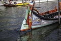 Typical Aveiro boats Royalty Free Stock Photo