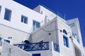 Typical backyard on Santorini island, Greece