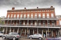 Typical balconied building in the French Quarter of New Orleans