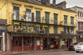 Typical balconied building in the French Quarter of New Orleans