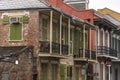 Typical balconied building in New Orleans French Quarter