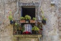 Typical balcony that distills the Italian folklore style