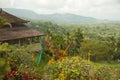 Typical Balinese house in nice landscape