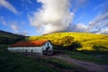 Typical basque country architecture in Gorliz Royalty Free Stock Photo