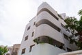 Typical Bauhaus inspired architectral detail from Tel Aviv, also called as the White City, Israel