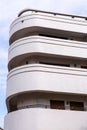 Typical Bauhaus inspired architectral detail from Tel Aviv, also called as the White City, Israel