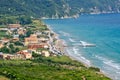 Typical bay with little town Arillas - Corfu, Greece