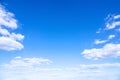 typical beautiful blue sky clouds background Royalty Free Stock Photo