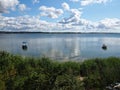 Typical beautiful Danish coastline landscape in the summer Royalty Free Stock Photo