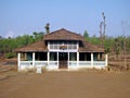 Typical beautiful small structure of village community hall in Konkan