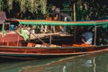 Floating Market Khlong Lat Mayom close to Bangkok, Thailand.