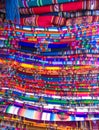 Typical Bolivian blankets and ponchos