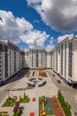 Typical brand new apartment building in Chisinau, Moldova