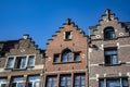 Typical brick houses in Belgium Royalty Free Stock Photo