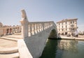 Typical bridge across a canal in Chioggia, Venice, Italy.