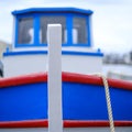 Typical brightly colored Greek fishing boat