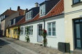 Typical Brightly coloured 17th century danish town houses