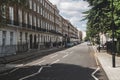 Typical British brick townhouses, London, UK