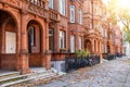 Typical, British Georgian houses in London Royalty Free Stock Photo