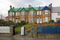 Typical british town houses in Port Stanley, Falkland Islands Royalty Free Stock Photo