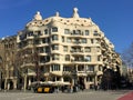 Typical building from Antoni Gaudi in Barcelona in Spain 26.2.2017