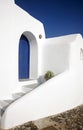 The typical building at Fira, Santorini, Greece