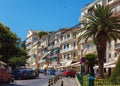 Typical buildings in old city, Kerkyra, Corfu island, Greece