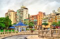 Typical buildings in Zhongzheng District of Taipei, Taiwan