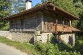 Typical Bulgaria house in the Village of Mladejko, Strandja National park, Bulgaria Royalty Free Stock Photo