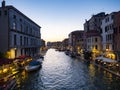 A typical canal of Venice