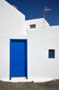 Typical canarian building Lanzarote. Spain.