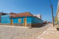 Colorful house on Maio island, Cape Verde