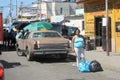 Typical car on the street in the Cumana city