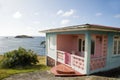 Typical caribbean style house bequia Royalty Free Stock Photo