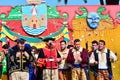 Typical carnival chorus (chirigota) in El Puerto de Santa Maria. Royalty Free Stock Photo