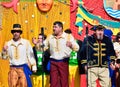 Typical carnival chorus (chirigota) in El Puerto de Santa Maria. Royalty Free Stock Photo