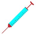 Simple Cartoon Style Hypodermic Needle