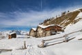 Typical chalet in italian alps Royalty Free Stock Photo