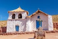 Typical chilean church of the village of Machuca near San Pedro de Atacama Chile Royalty Free Stock Photo