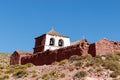 Typical chilean church of the village of Machuca near San Pedro de Atacama, Chile Royalty Free Stock Photo