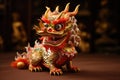 Typical Chinese dragon in the street. Worn by dancers in Chinese