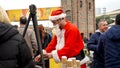 A typical Christmas bazaar \'Mercatino di Natale\', Izmir, Turkey - 10 Dec 2023 Royalty Free Stock Photo