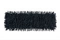 Typical classic black floor mop or floorcloth for modern plastic folding mops on white isolated background
