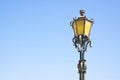 Typical classic portuguese streetlight - image with copy space Royalty Free Stock Photo