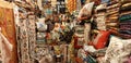 Cloth shop at the Grand Bazaar, Istanbul, Turkey