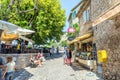 Typical cobbles street in Saint Paul de Vence, France Royalty Free Stock Photo