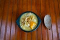 Typical Colombian food; Mondongo soup. Colombian cuisine